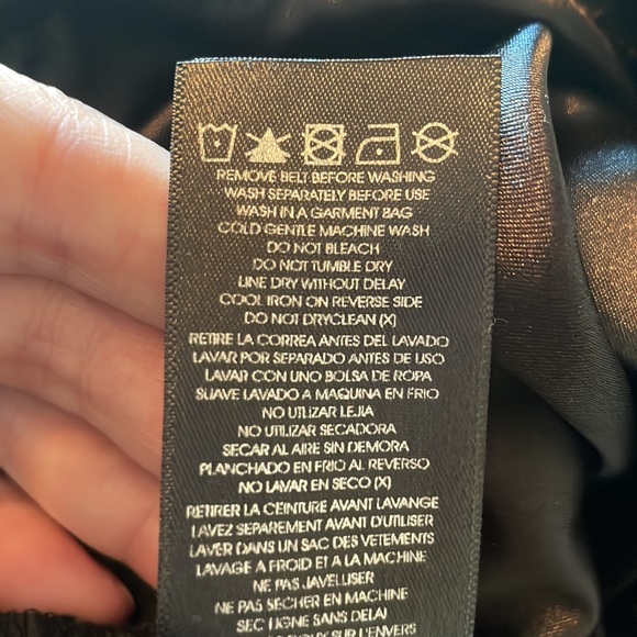 City Chic Macy’s Black and White Belted Polka-dot Sleeveless Dress - Picture 9 of 11